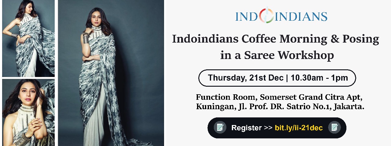 Indoindians Coffee Morning & Posing in a Saree Workshop