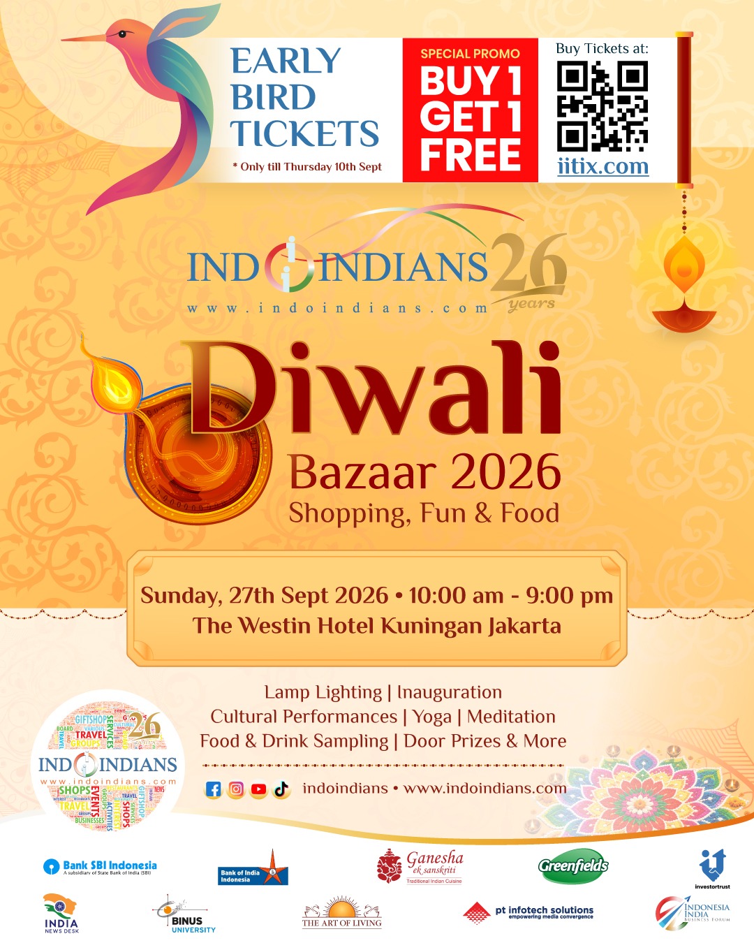 Early Bird Indoindians Diwali Bazaar 2026